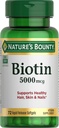 A természet Bounty Biotin 5000 µg Caps, 72