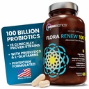 100 milliárd probiotikumok - 15- Strain probiotikum nőknek és férfiaknak, DRCaps késleltetett kiadás, Prebiotikumok, L- glutamin, Apple Pectin, Gut Lining támogatás, Tartály állvány, Non-GMO, 60 Vegan kapszula felnőtteknek