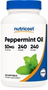 Nutricost Peppermint Oil Softgels (240 SFG) (50 MG) - Glutén mentes, harmadik fél tesztelt és GMO mentes