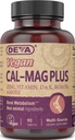 DEVA Vegan Cal MAG Plus kiegészítés kalciummal, magnéziummal, cinkkel, bórral, C-vitaminnal, D & K-val, 90 tabletta, 12- Pack