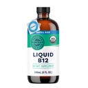 Vimergy Liquid B12 Refill - Fast- Absorbing Brain Support - Energy Support Supplement - USDA Certified Organic, Vegan, Non-GMO - 240 Servings (240 ml)