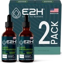 E2H Klorofill folyékony cseppek - Energia booster, emésztés, immunrendszer támogatása és belső dezodor - Vegan - Gluten Free - Non-GMO - (2 üveg)