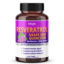 Resveratrol Grape Seed + Quercetin Berberine + Milk Thistle Powerful Anti- Aging - USA Made & Tesztelt (150 napos ellátás (1-es csomag))
