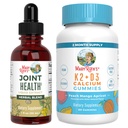 MaryRuth Organics Joint Health Liquid Drops & Vitamin K2 + D3 Gumies (Peach Mango és Arequot)