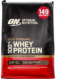 Optimum Nutrition Gold Standard 100% tejsavó fehérje por, dupla gazdag csokoládé 10 font (csomagolás május Vary)