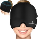 Gél Ice Migrén Fejfájás Kupak, Állítható Fejfájás Migrén Cap Drawstring Fits All Heads, Hideg kompressziós migrén Relief Cap feszültség, stressz, Sinus, Puffy Eyes, Hot / Cold Therapy