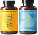 Wile Perimenopause Support & 40 + Period Support, 2- Pack, PMS Relief & Menopause kiegészítők nőknek, (2) 60 kapszula palackok darabonként, 120 összesen