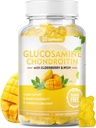 Cukor mentes glucosamine Chondroitin Gumies, Extra Strength 1500mg Glucosamin Chondroitin MSM & Elderberry & Turmeric, Joint Support Supplement for men & Women Move Free Joint Health