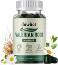Valerian Root Gumi, Organic Valerian Root for Sleep & Stress Relief, Enhanced with Chamomile Flower for Recept, Kids- Friendly, Apple Flavor, 60 Counts