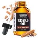 Leven Rose Spiced Sandalwood Beard Oil & Leave In Conditioner by Ranger Grooming Co, 100% Tiszta Természetes Szerves növedékek, Mustárok, és nedvesített bőr 1 oz