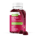 Viteey Beet Root Gumies 4000mg Tart Cherry - az egészséges vérnyomás támogatás - Vegán, zselatin mentes, glutén mentes - Ízletes rágógumi