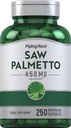 Piping Rock Saw Palmetto für Männer und Frauen | 450 mg | 250 Kapseln | Kräuterextrakt Ergänzung | Serenoa Repens | Non-GMO, Glutenfrei