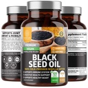 Number One Nutrition N1N Premium Black Seed Oil [Max Strength, 1000 mg] 100% Cold- Pressed Nigela Sativa to Support Digestion, Immune System and Joint Comfort and Mobility, 120 Caps