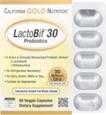 California Gold Nutrition LactoBif ® 30 probiotikumok, 30 milliárd CFU, 60 Veggie kapszula