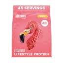 BIRDMAN Fitmingo Vegan Protein Por Inositollal, Collagen Booster, Hyaluronic Acid and Vitamins Achilles 124; Alacsony széntartalmú, tejmentes, alacsony kalóriatartalmú 124; 23g Növényi alapú áfonya fehérje Myo- Inositollal