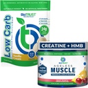 BioTrust Agness Muscle (Gyümölcs Punch) és az alacsony széntartalmú több fehérje (Vanilla Cream) Bundle