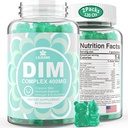 DIM Ergänzung Frauen 400mg, Estrogen Ergänzung für Frauen, Zucker Kostenlose DIM Gummi für Männer & Frauen + Biotin, Flaxseed Oil, Burdock, Calendula, BioPerine für Hormon Balance, Menopause & Prostata 120Cts