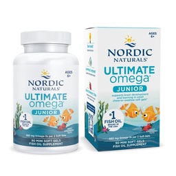 Nordic Naturals Ultimate Omega Jr., Strawberry - 90 Mini Soft Gels - 680 Total Omega -3 s with EPA & DHA - Brain Health, Mood, Learning - Non-GMO - 45 Servings