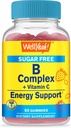 WellYe- B-vitamin Komplex Sugar Free Gummeans 124; C-vitaminnal, Folic Affairrel, 124Immun and Energy Support, 124; Strawberry Flavor, 124; 60