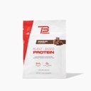TB12 Növényalapú fehérje por Tom Brady, 24 g Vegan Pea fehérje, Alacsony cukor, Alacsony szénhidrát, Non-GMO, Meal csere, Keto Friendly, Paleo, Sugar Free, Chocolate Flavor (1.12 Ounce / 12 Pack)