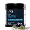 Vier Blatt Rover Protect - Probiotika für Hunde - Veterinär formuliert - mit natürlichen Präbiotika und Antioxidantien - Detoxification & Gut Health - 30 Tage große Hundeversorgung