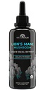 Naturealm Lion 's Mane Gomba Folyékony tinktúra kiegészítés - Fókusz, Memory & Brain Health, Vegan, Non-GMO - Szerves gyümölcsöző testek, 1 hónapos ellátás