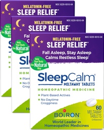 Boiron Alvó Alvástámogatás mély, kikapcsolódás, nyugalmas éjszakai alvás - Melatonin- Free and Non Habi- Forming - Dissolable Tablets - 180 Count