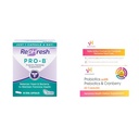 Refresh Pro- B probiotikus kiegészítés nőknek, 30 orális kapszula & vH Essentials Prebiotics és Cranberry Feminine Health Supplement - 60 kapszula