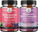 A teljes gyógynövény menopauza kiegészítés csomagja nők számára - Multiperse Menopause Ease Hormon Balance, és erős DIM kiegészítés nőknek DIM- és fekete bors menopauza támogatás és PMS Relief