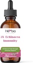 3X Echinacea Immunity Extra erős koncentrált szerves Echinacea Angustifolia és Purpurea Root, Herb, és Flower for Immune Support, folyékony alkohol kivonat, 2 Folyékony oz (60ml)