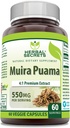 Herbal Secrets Muira Puama 4: 1 Extract Supplementary 124; 550 Mg) 124; 60 Veggie Capprovant 124; Non- GMO Thermaceuticals 124; Gluten Free Area 124; Made in USA