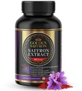 Golden Saffron Saffron kivonat kapszula - Premium Saffron kiegészítők - 88,50 mg Pure Saffron Pills - Mood Support - Eye Support - Emotional Balance, Focus & Eye Health Made in The USA - 60 kapszula