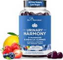 Vizeleti Harmony D Mannose Gumies vizelési tract Health - D-Mannose & Hibiscus Cleanse, Flush & Protect the Urinary System - Potent Formule, Drug Free - 60 Berry Lemon Flavor Gumies, 20 Day Supply