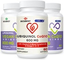 CoQ10 600mg 1PCS köteg 800mg liposzómás CoQ10 Ubikinol 2PCS kiegészítéssel