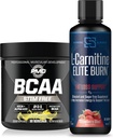 PMD Sports BCAA Stim Free for Recovery and Performance Lemonade (30 Servings) & Siren Labs L- karnitin Elite Burn Fat Loss Support Strawberry Blast 3000 mg (32 Servings)