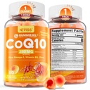 Sugar- Free CoQ10- 250mg / 500mg töltött gumik - Plus Omega3, EPA + DHA, B3 & Cink - Ultra Co Q- 10 kiegészítők Heart- t egészség, celluláris energia, antioxidáns támogatás, akár 60 napos ellátás, Vegan 60Cts