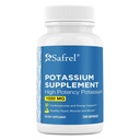 Safrel Kálium kiegészítés, 1020 mg, 120 Servings, 240 Vegeterian Capsules, Non-GMO, Gluten Free, Made in USA