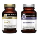 Minőség az élet jellemzői Kinoko Gold AHCC és Resveratrol SR Tartós felszabadítási képlet - Immun, egészséges öregedés bundle
