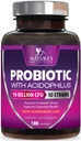 Probiotikumok 60 milliárd CFU per szerving - 10 Strain + Prebiotikumok - Emésztési egészség, Gut & Immune Support - Támogatja az alkalmi székrekedést, Gáz & Bloating for Women & Men Sustainable - 180 kapszula