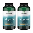 Swanson Free Form L-Lysine - Natürliche Ergänzung Förderung Stress-Unterstützung & Nervous System Gesundheit - Kann fördern Calm Mood & Entspannung - (300 Kapseln, 500mg Jeder) 2 Pack