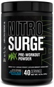Jacked Factory Nitrosurge Max nagy teljesítményű előzetes edzés por - Pre Workout w / Nootropic Összetevők Intenzív Fókusz, szivattyúk, Sima Energia, Endurance - 40 szervák, Elektromos kék málna