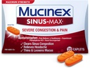 Mucinex Sinus- Max súlyos Congestion Relief Caplets, 20 gróf
