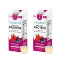 Vidafuel Wellness Protein Drink, 16g Protein per 2oz Shot, 32 fl oz Karton, 2 Pack, Berry, Collagen és Whey Drink, Nincs mesterséges édesítő