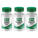 MediNatura BHI Multi Sympathic Flare- Up Defense Bundle Sinus Relief Tablets (100) Mucus Relief Tablets (100) + Allergia Relief Tablets (100) Homeopátiás Relief - Fast- Acting, Quick- Dissolide