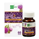 Nano Silymarin - 60 kapszula - Máj-egészségügyi támogatás és stabilizálása májsejt - Nano technológia növeli abszorpció akár 99,9%