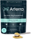 Senior Dog Powder Supplement & Food Topper – 63 Zutaten für Gelenk-, Gut-, Immun- und Gehirngesundheit – Daily Longevity Multivitamin mit Glucosamin, Probiotika und Fischöl | 30 Scoops