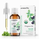 ImunON Organic Greek Oregano Oil Drops - Extra Strength 86- 90% Carvacrol - Powerful Immune & Digestive Support - 200 Servings - 100% Pure, Vegan, Non-GMO, Gluten- Free - 1 fl oz (30 ml)