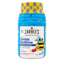 Zarbee 's Gentle Bedtime Gumies for Kids - Melatonin- Free Blend of Natural Hones, Málna Lemon, és Kamilla segít a gyerekek lazítás és lazítson az alvásra, 30ct