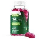 VITEEY Cink gumik a férfiak és nők - Cink kiegészítők 50mg - Immune Boost & Skin Health - Vegan, glutén mentes - 60