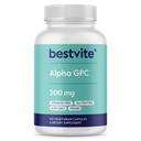BESTVITE alfa GPC kolin 600mg per szerving (120 Veggie kapszula) - No Stearates - Vegan - Non GMO - Gluten Free